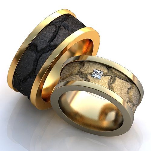 Обручальные кольца из белого золота