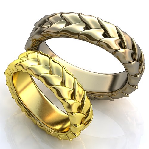 Обручальные кольца Коса любви без камней YJ256, золото 585 пробы, 5.5 гр. -купить в Нижнем Новгороде, цены в интернет-магазине